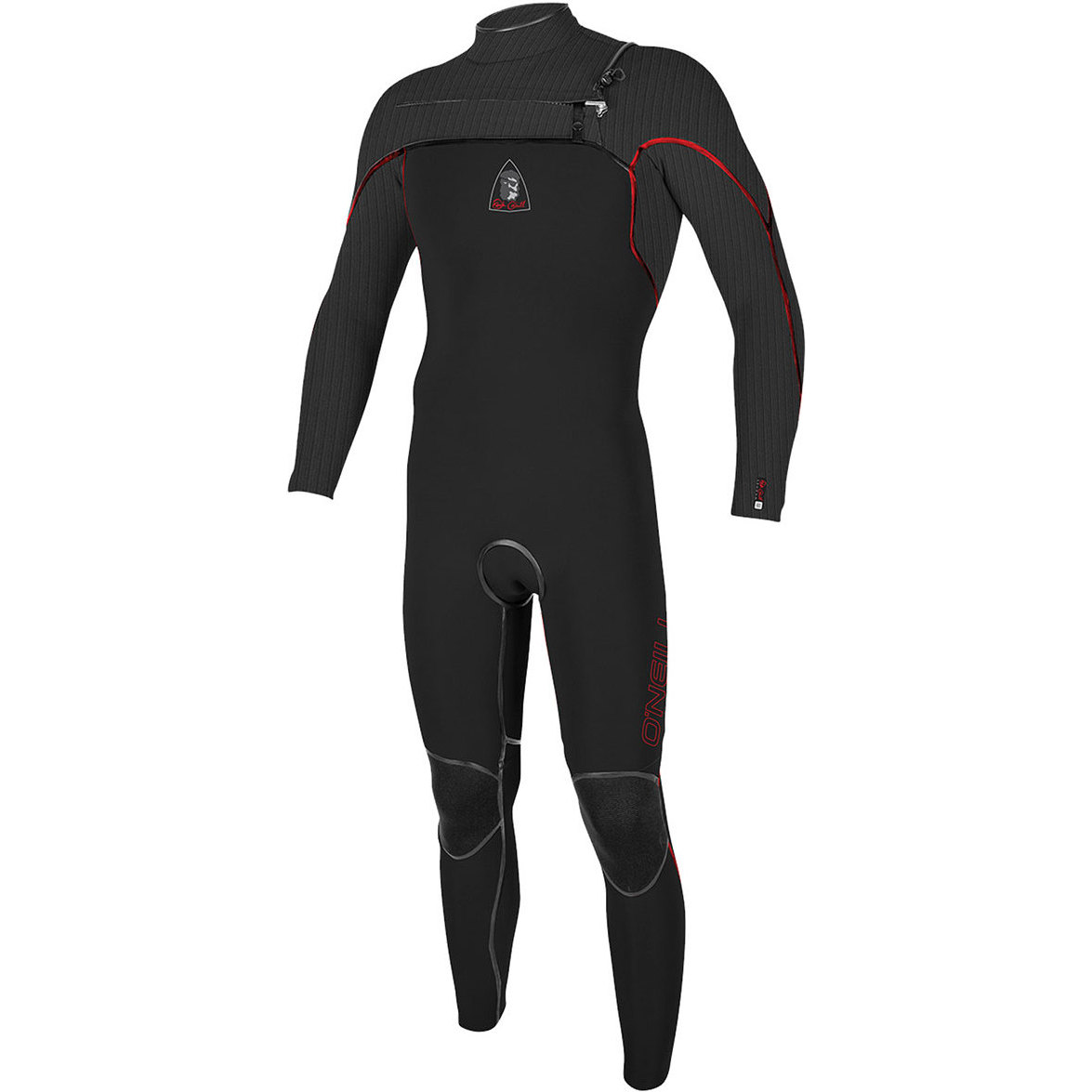 Jack O'Neill Legend 3 5/2mm GBS Chest Zip Wetsuit Black / Red