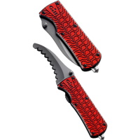 Pliage Personnel Rescue Couteau Rouge
