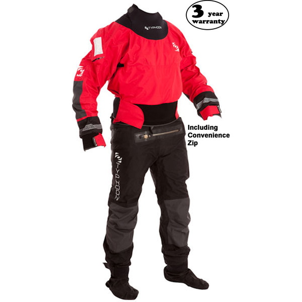 Typhoon Multisport 4 Four LATEX SEAL Drysuit + Con Zip ROSSO / NERO 100140