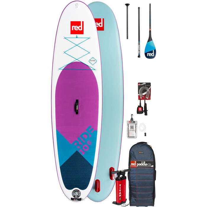 Red Paddle Co Ride 10'6 Se Oppblsbar Stand Up Paddle Board - Karbon 100-pakke