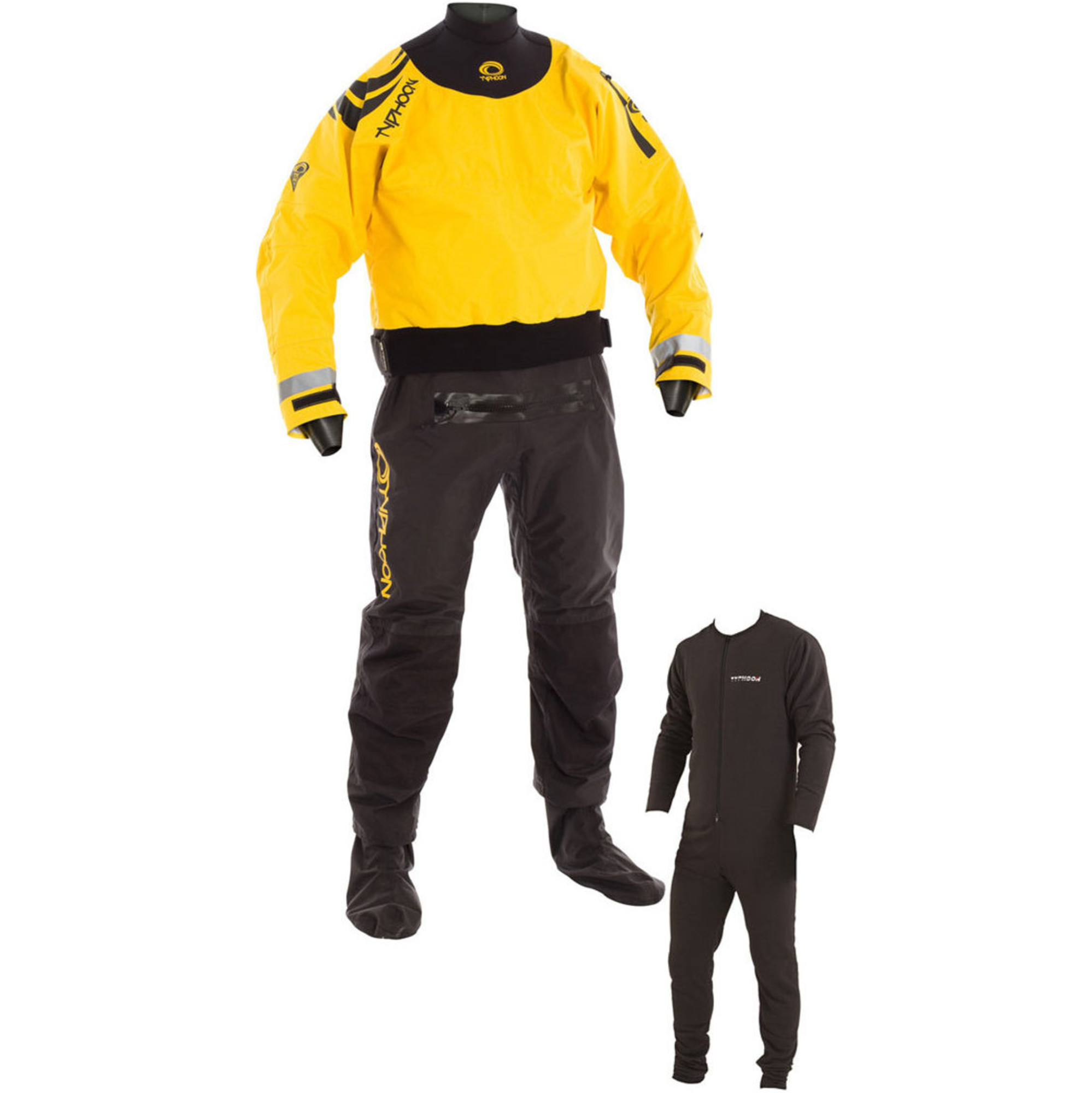 2024 Typhoon Multisport 5 Hinge Drysuit Including Con Zip & Underfleece