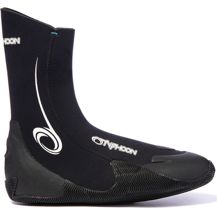Typhoon Vortex 5mm GBS Round Toe wetsuit Boots Boot Black Yachting Boating 