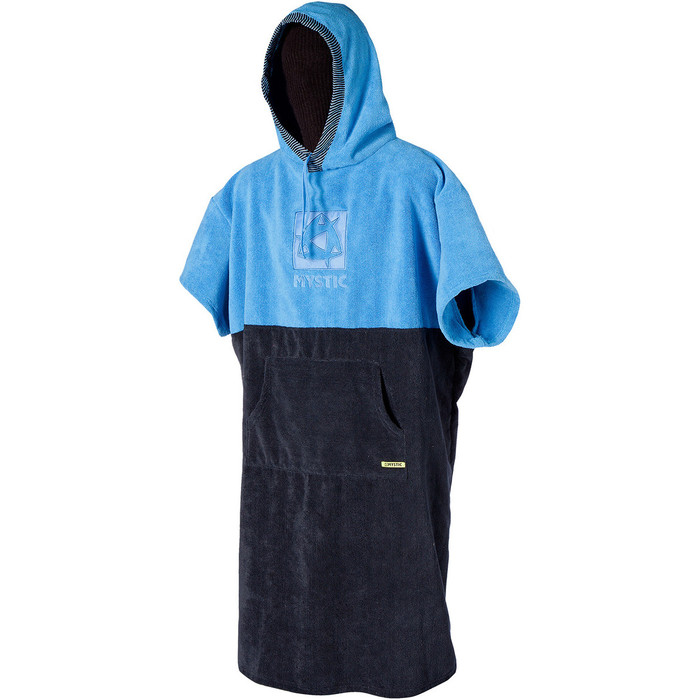 2016 Mystic Hooded Changer Robe / Poncho en noir / bleu 150135