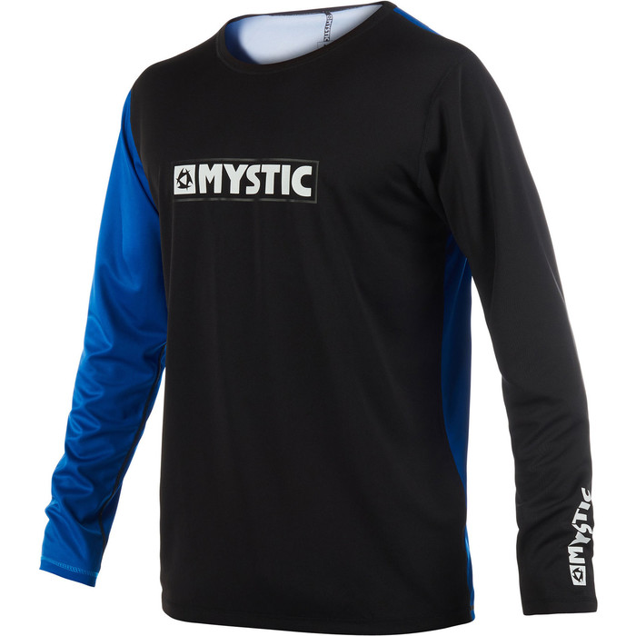 2019 Mystic Drip Mens Long Sleeve Loosefit Quick Dry Rash Vest Blue 190095
