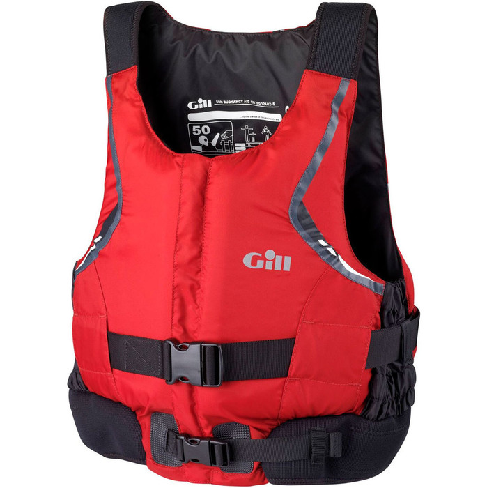 Gill Pro Racer - Chaleco de ayuda a la flotacin con cremallera frontal rojo 4917