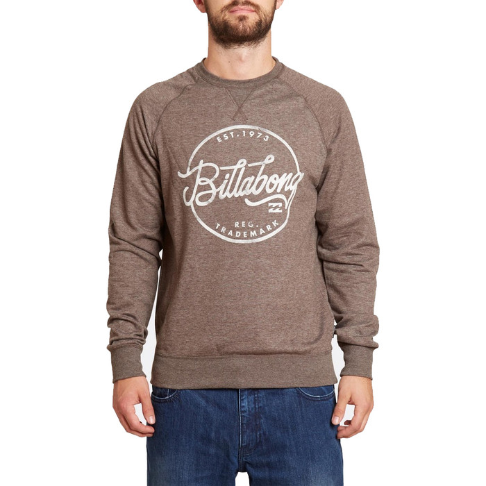 Billabong Sloop Crewneck Sweatshirt CHOCOLATE Z1CR01