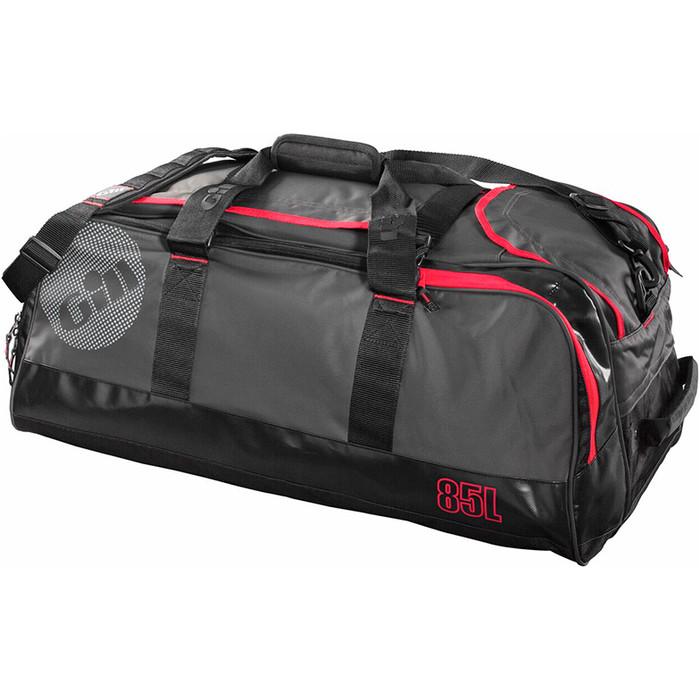 2019 Gill 85l Bag Bag Cinza Escuro / Detalhe Vermelho L059