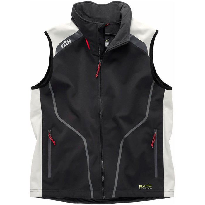 Gill Race Collection Softshell Gilet Graphite / Silver RC018
