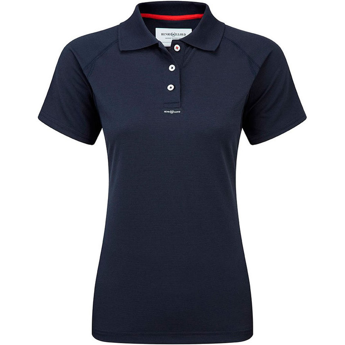 Henri Lloyd Mulheres Polo Dry Rpido T-shirt Em Marinho Y30279