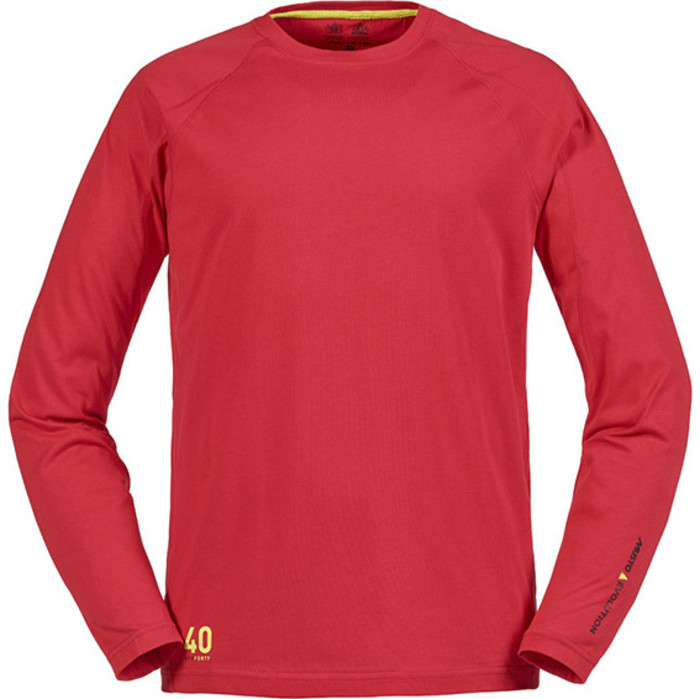 Musto Evolution Musto T-shirt Manches Longues True Red Se1550