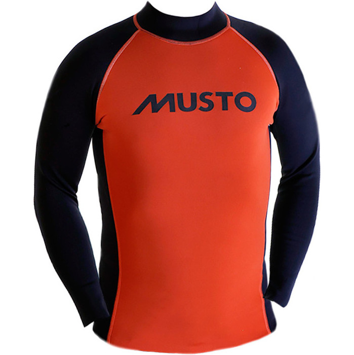 Musto Junior Long Sleeve Neoprene Top Fire Orange / Black KS112J0