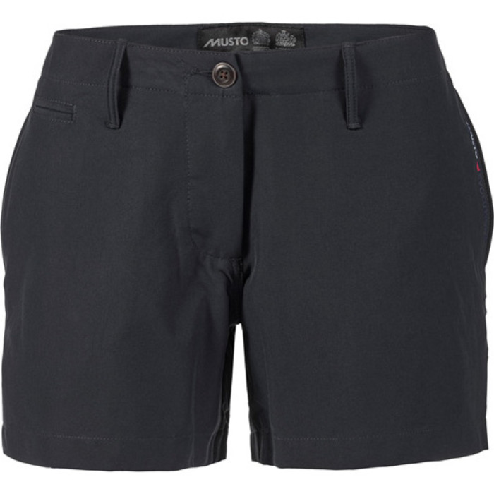 Musto Womens Essential UV Fast Dry 4 pantalones cortos de bolsillo NEGRO SE2070