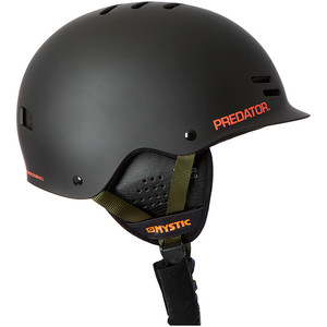 Mystic Predator Multisport Helmet with Earpads -  Black / Orange Logo 140200