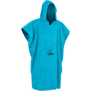 2022 Palm Hooded Towel Changing Robe / Poncho 11847 - Blue