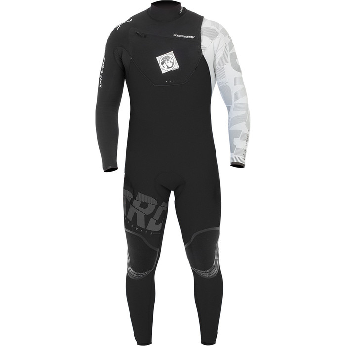 RRD Celsius Pro 5/3 mm borst Zip Wetsuit in zwart / wit 4913027
