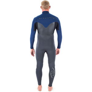 2017 Rip Curl Flashbomb 4/3mm Chest Zip Wetsuit in NAVY WSU6NF