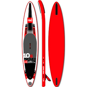 Red Paddle Co 10'6 Max Race Inflable Stand Up Paddle Board + Bolsa, TITAN Pump, Glass Paddle, LEASH