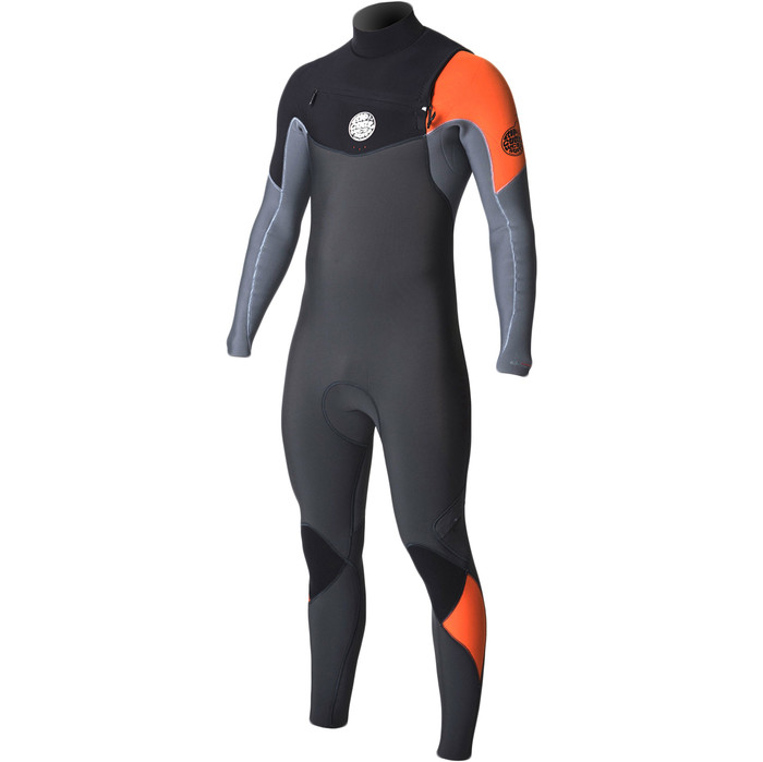 2018 Rip Curl E-Bomb 3 / 2mm GBS Chest Zip Wetsuit ORANGE WSM7AE