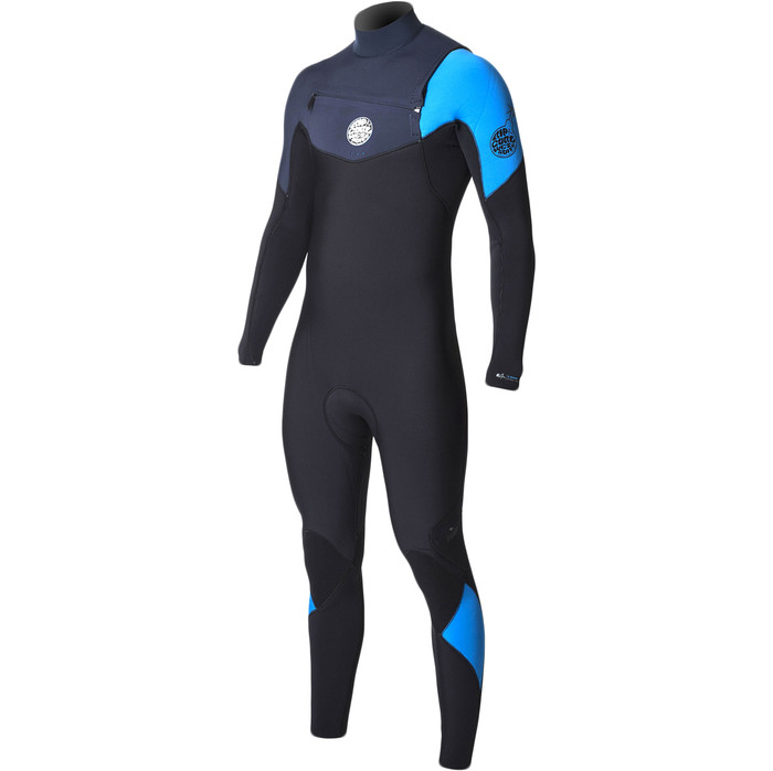 Rip Curl E-bomb 4/3mm Chest Zip Wetsuit Azul Wsm7be