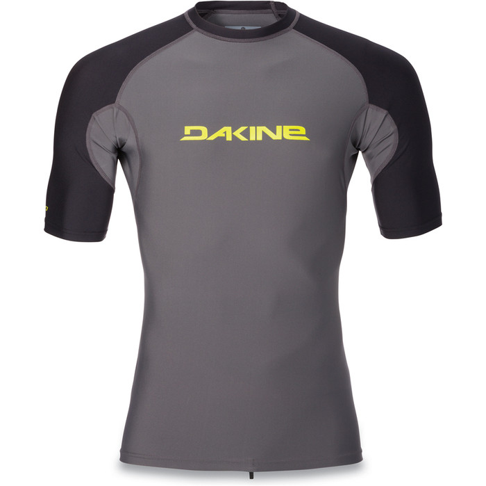 2018 Dakine Heavy Duty Snug Fit Kurzarm Surf Shirt GUNMETAL 10001018