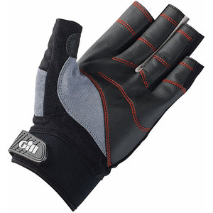 2022 Gill Championship Short Finger Sailing Gloves Black 7242