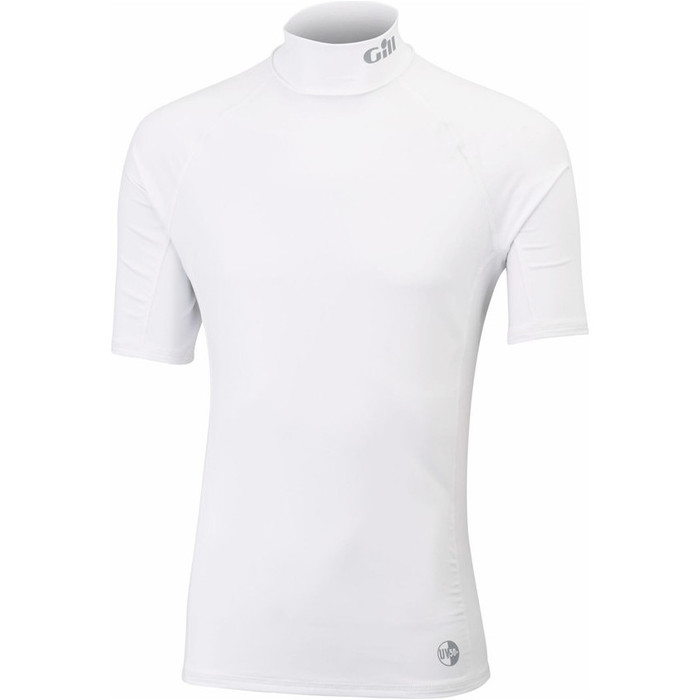 Gill Junior UV Rash Vest Short Sleeve WHITE 4424J