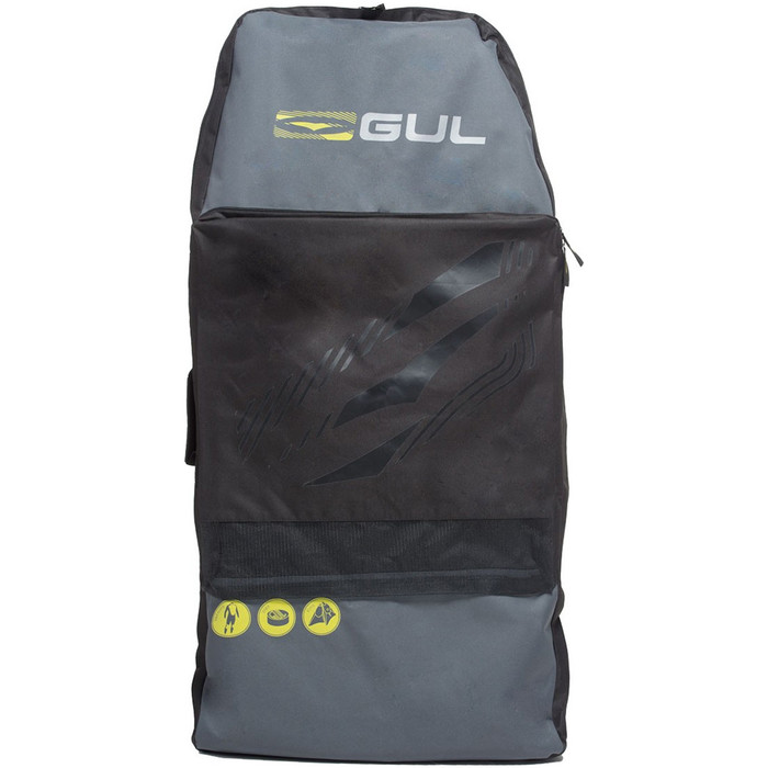 2021 Gul Arica Bodyboard Bag in Black / Yellow LU0127-B2