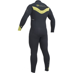 2020 Gul Response FX 5/4mm Chest Zip GBS Wetsuit Black / Lime RE1242-B1