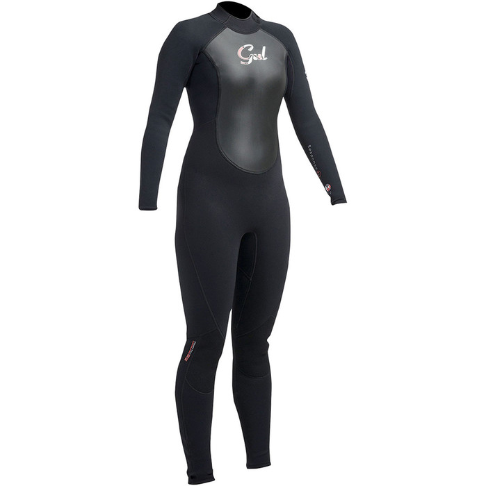 2019 Gul Response Womens 5/3mm GBS Back Zip Wetsuit Black RE1229-B1