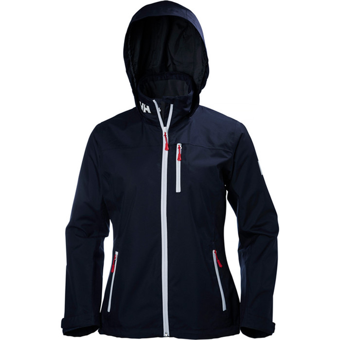 2019 Helly Hansen Womens Hooded Crew Mid Layer Jacket NAVY 33891
