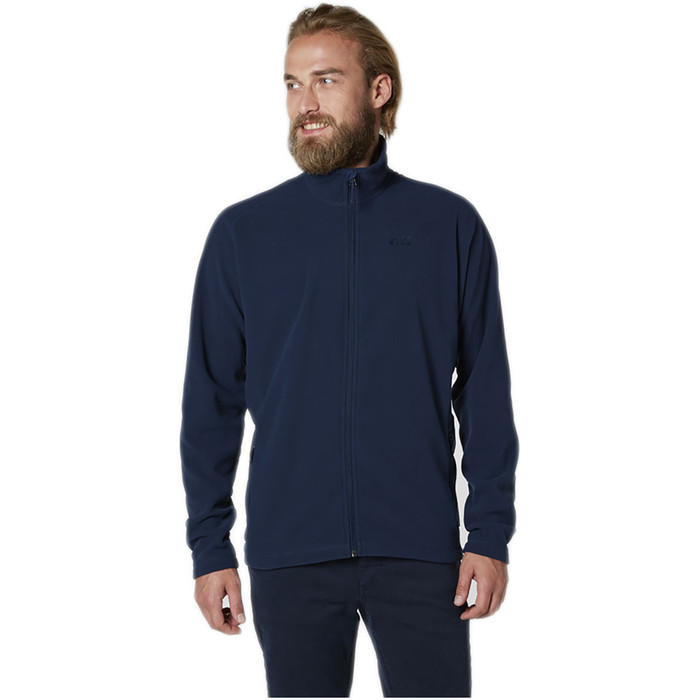 Helly Hansen Mens Daybreak Fleece Jacket Evening Blue / Navy Logo 51598