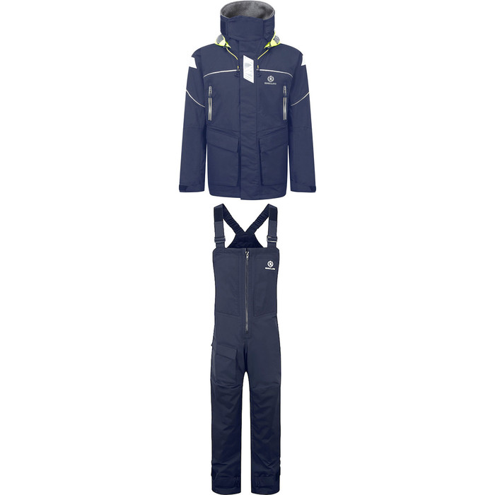 2019 Henri Lloyd Freedom Offshore Jacket Y00351 e Trouser Y10160 Set combinato MARINE