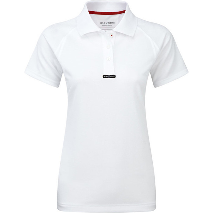 Camiseta De Polo De Dry Rpido Para Mujer Henri Lloyd En Blanco ptico Y30279