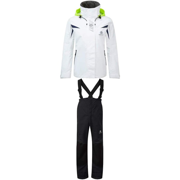 2018 Henri Lloyd Ladies Wave chaqueta costera Y00354 y pantaln COMBI SET Y10162 OPTIC WHITE / BLACK