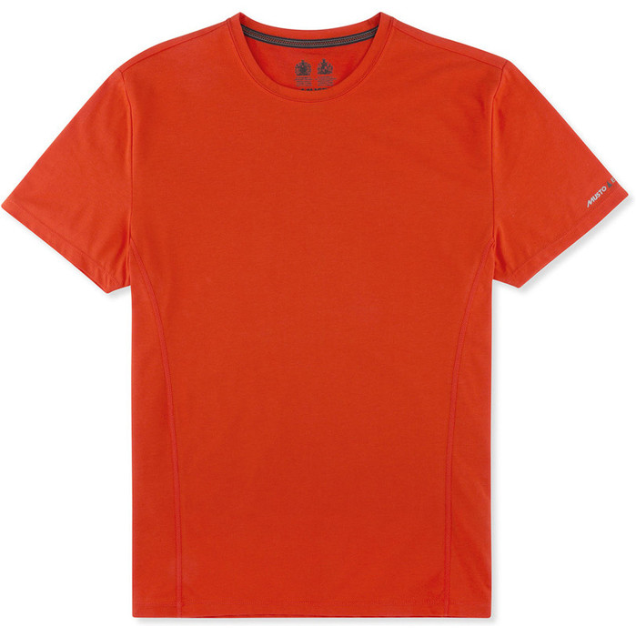 Musto Evolution Sunblock Kortrmet T-shirt Brand Orange Emts019