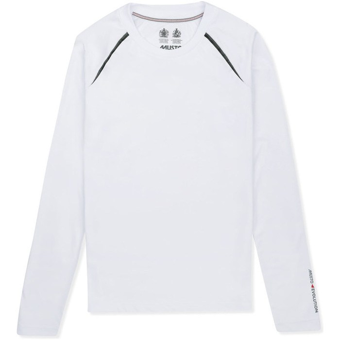 Musto Kvinder Evolution Dynamic Langrmet T-shirt Hvid Ewts011