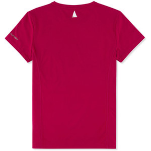 Musto Dames Evolution Sunblock Korte Mouw T-shirt Cerise Ewts008