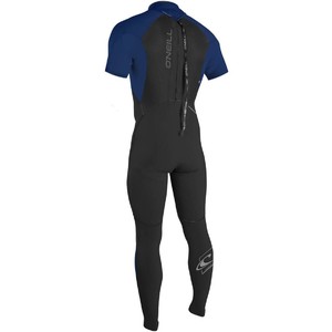 2017 O'Neill Epic 4 / 3mm manches courtes GBS Back Zip Wetsuit NOIR / NAVY 4805