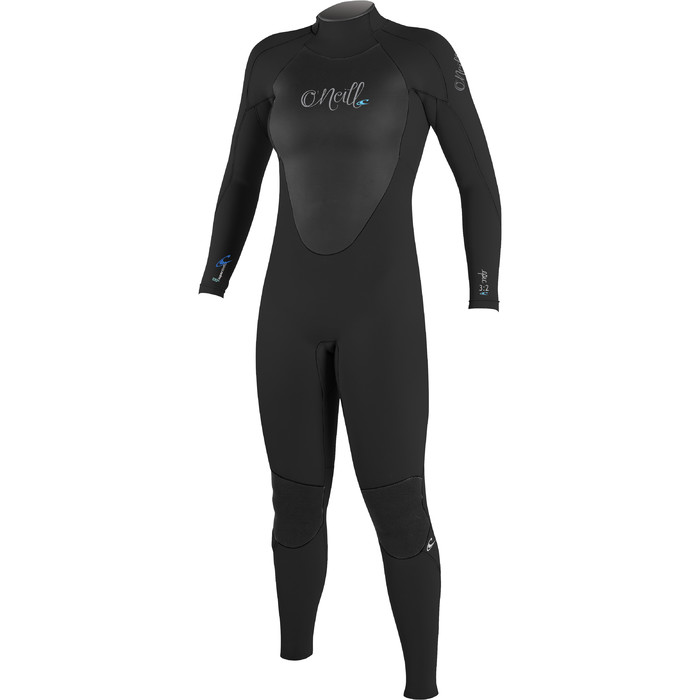 2017/18 O'Neill Ladies Epic 5/4mm Back Zip GBS Wetsuit BLACK / BLACK 4218 - USED ONCE