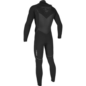 O'Neill Mutant 5/4mm Hooded Chest Zip Wetsuit BLACK 4762