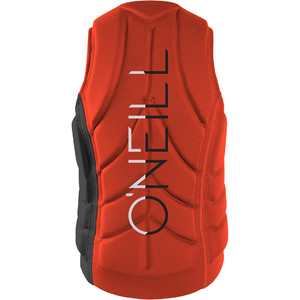 O'Neill Slasher Comp Impact Vest BLACK / NEON RED 4917EU