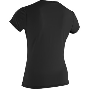 2024 O'neill Bsico De Mujer Skins Camiseta De Manga Corta 3547 - Negro