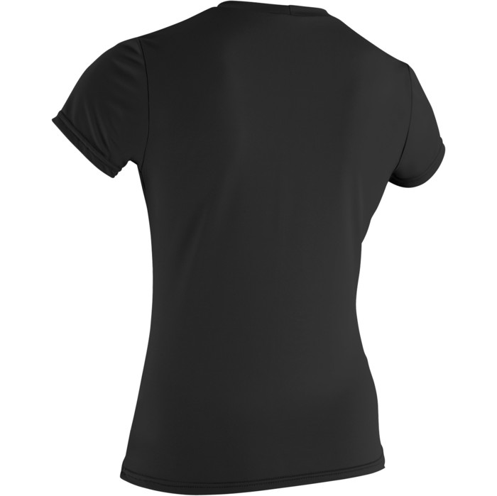 2024 O'neill Dames Basis Skins T-shirt Met Korte Mouwen 3547 - Zwart