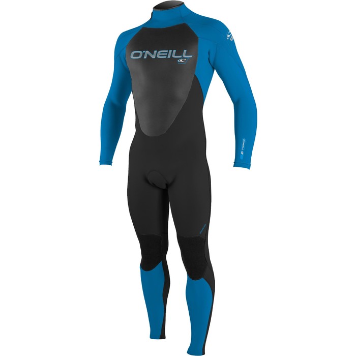 2018 O'Neill Youth Epic 4 / 3mm Bagside GBS Wetsuit BLACK / BRITE BLUE 4216