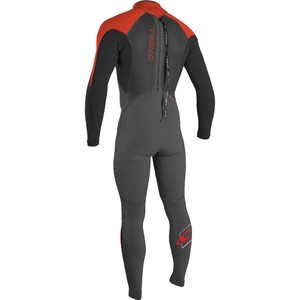 2017 O'Neill Youth Epic 5 / 4mm Retour Zip GBS Wetsuit GRAPHITE / NOIR / ROUGE 4219