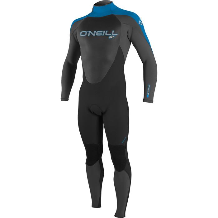 2018 O'Neill Youth Epic 5 / 4mm Bagside GBS Wetsuit BLACK / GRAPHITE / BLUE 4219
