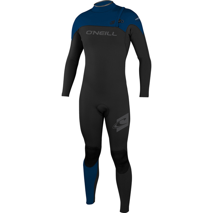 O'Neill Youth Hyperfreak Comp 4/3mm Zipperless Wetsuit BLACK / DEEP SEA 4804