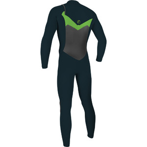 2018 O'Neill Youth O'Riginal 5 / 4mm Chest Zip Wetsuit SLATE / DAYGLO 4999