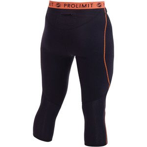 2017 Prolimit 1mm 3/4 Longitud SUP Pantalones Negro / Naranja 74475