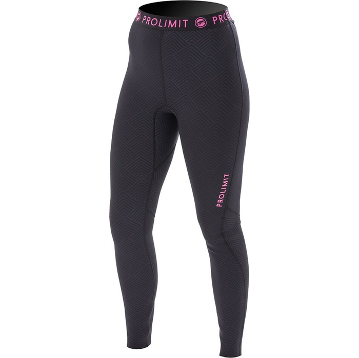 Prolimit womens SUP Athletic rapide Dry Pantalon Noir / Rose 64760
